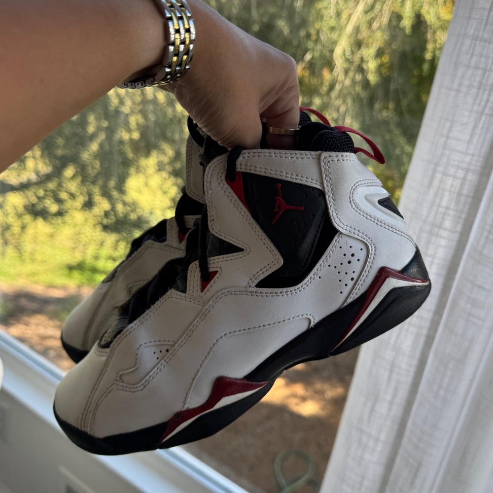 Jordan true flight white varsity red black 5 6.5 - Picture 4 of 7